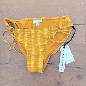 ROBIN PICCONE NWT MARIGOLD STRING TIE BIKINI BOTTOMS SIZE S